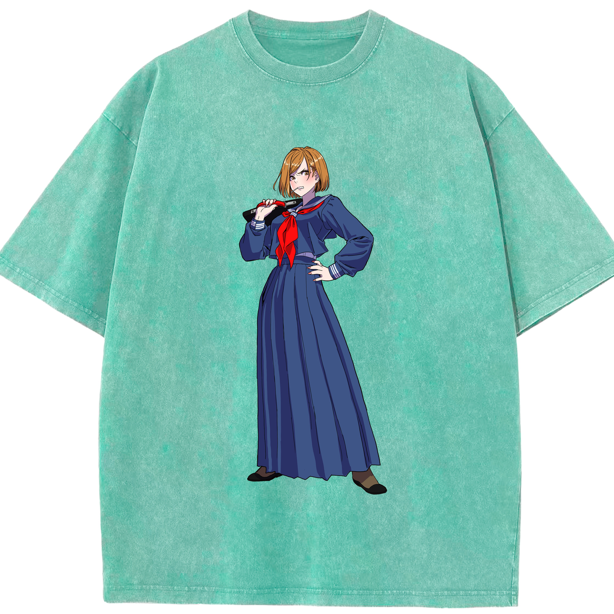 （画像用） 呪術廻戦 Jujutsu Kaisen 綿100% ヴィンテージ風 半袖Tシャツ（フロントプリント）